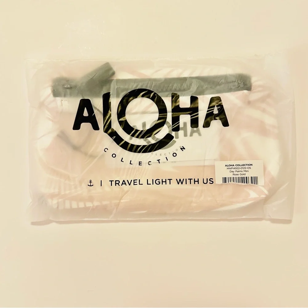 ALOHA Collection Mini Pouch – Day Palms Mini (Rose Gold) NWT - Picture 2 of 2